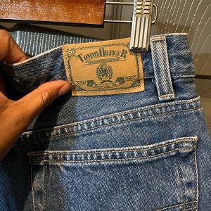 Vintage distressed Tommy Hilfiger denim shorts